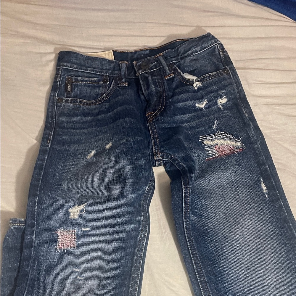 Abercrombie Kids Blue Distressed Jeans